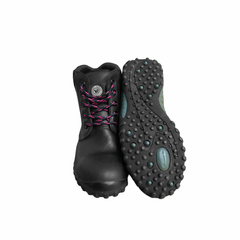 STEEL SERIES Botas ingenieras Negra, fucsia. - comprar online