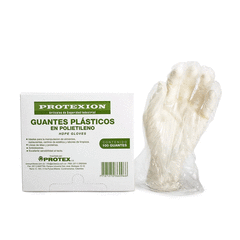 GUANTE DESECHABLE PLÁSTICO PROTEXIÓN