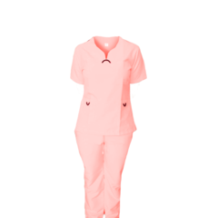 Imagen de Conjunto Antifluido con Aros y Presillas (Rosa Claro)