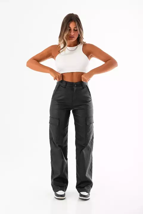 Wide Leg Cargo Engomado - comprar online