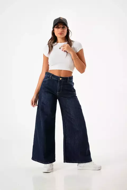 Pantalón Palazzo Jean - comprar online