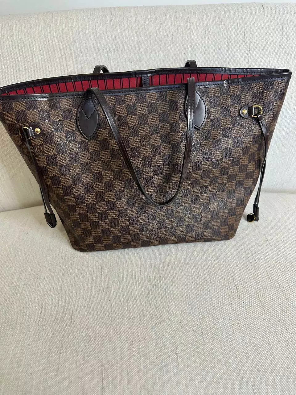 Louis Vuitton Bolsa Neverfull MM Damier Ebene