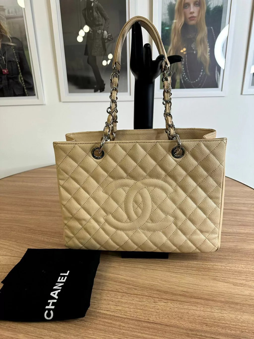 Bolsa Chanel Shopping Caviar