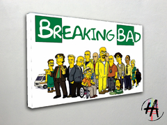 Cuadro Decorativo en Canvas de Los Simpson como Breaking Bad