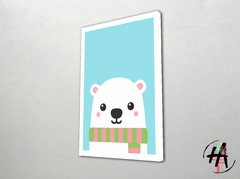 Cuadro Decorativo en Canvas de Oso Polar Animado