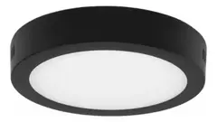Plafon led incorporado redondo 12w negro
