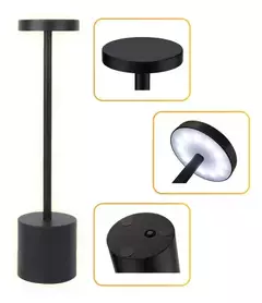 Velador táctil led recargable alto - tienda online