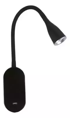 Velador led incorporado con USB de pared - comprar online