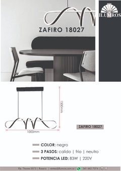 Colgante Zafiro-led incorporado