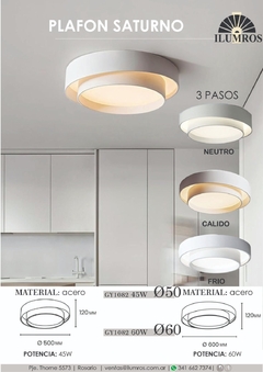 Plafón Saturno-led incorporado