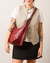 Bolsa Gota Fivela Média Cabernet - comprar online