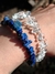 Pulsera amuleto escallas Lapislázuli y Cuarzo Cristal