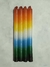 Velas largas 7 colores por unidad