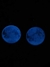 Aros Luna Azul/ Brillan en la oscuridad - comprar online