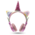 Headphone Bluetooth Unicórnio com Led