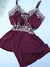 baby Doll gravatinha, cor marsala, cod: 24.10 na internet