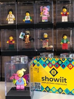 Display para minifiguras Lego com dois expositores - Showiit na internet