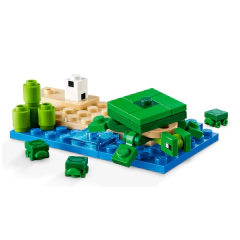 Lego Minecraft - A Casa Tartaruga de Praia - 21254 - Let's Versu - Explore o Universo Lego