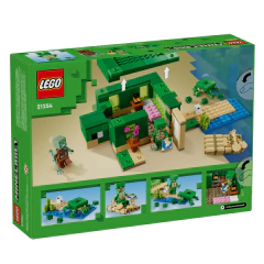 Lego Minecraft - A Casa Tartaruga de Praia - 21254 - Let's Versu - Explore o Universo Lego