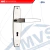 Fechadura Interna Tipo Alavanca Espelho Oval Cromado 1010/05EC - Silvana