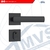 Fechadura Externa Tipo Alavanca Roseta Quadrada Preto Fosco 803/35 - Stam