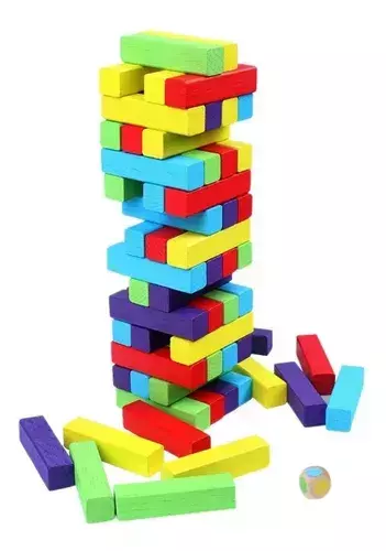 Torre de Colores 54 PIEZAS DE MADERA