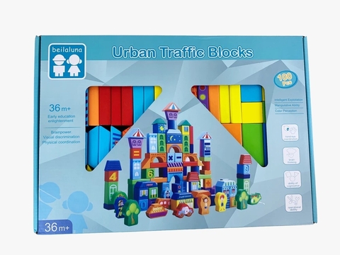 Bloques Animales/Ciudad 100 Piezas