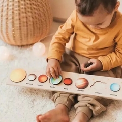 Rompecabezas de madera del sistema solar - Juguetes.Kusi