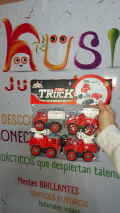 Set de camiones de bomberos armables - comprar online