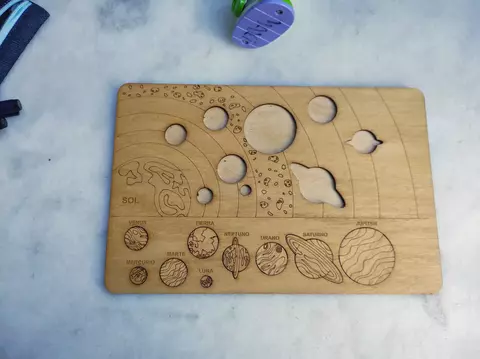 Para encastrar y pintar Sistema Solar