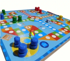 Laberinto didáctico imantado infantil y Ludo. Juego 2 en 1 - Juguetes.Kusi