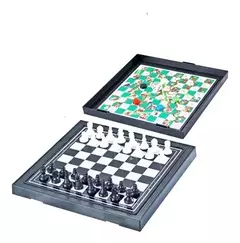 Juego Mesa 2 En 1 Ajedrez Oca Laberinto Magnético - tienda online