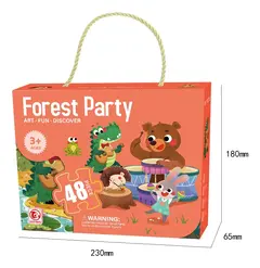 Imagen de Rompecabezas 48 piezas Forest Party