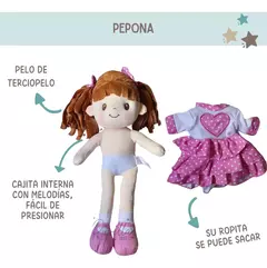 Muñeca de peluche "SOPHIA" Con canciones al presionar su ❤️ en internet