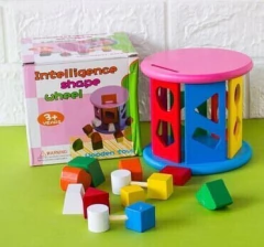 Rueda de encastre figuras geométricas de madera en internet