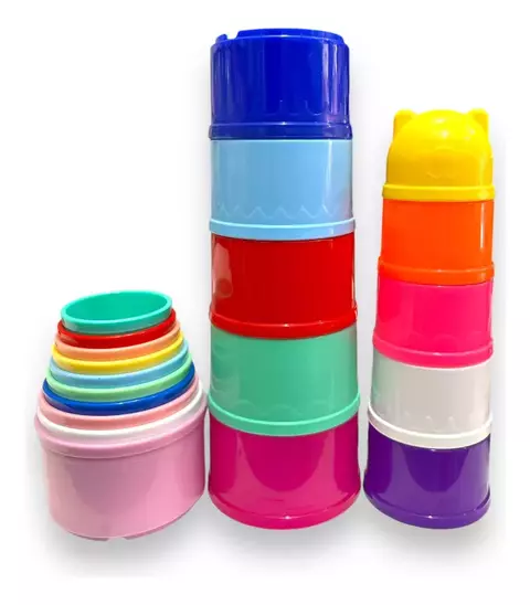 Torre Vasitos Apilable 10 pcs Primera Infancia