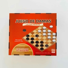 Damas en cajita de madera - Juguetes.Kusi