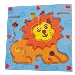 Laberinto didáctico imantado infantil y Ludo. Juego 2 en 1