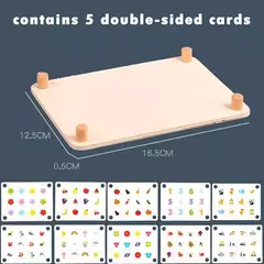 Juego De Memoria 10 En 1 Didáctico de Madera - tienda online