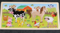 Rompecabezas de madera grande 96 pcs. - Juguetes.Kusi