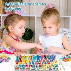 Tablero didáctico de encastre Multifuncional con Abecedario y más - tienda online