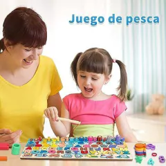 Imagen de Tablero didáctico de encastre Multifuncional con Abecedario y más