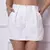 Shorts Saia alfaiataria com bolso e botão encapado - BuscaBuscaDigital