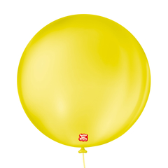BALÕES SÃO ROQUE AMARELO CITRINO LISO REDONDO 5 POLEGADAS PC 50 UNIDADES #105145850