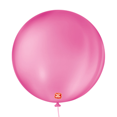 BALÕES SÃO ROQUE ROSA SHOCK LISO REDONDO 5 POLEGADAS PC 50 UNIDADES #105148550