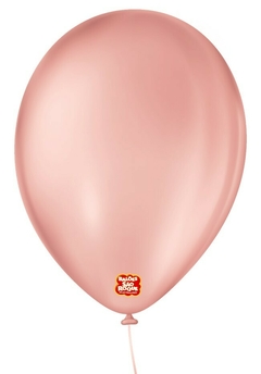 BALÕES SÃO ROQUE ROSE LISO 9 POLEGADAS PC 50 UNIDADES #108101050