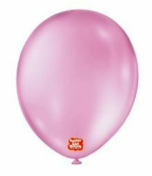BALÕES SÃO ROQUE ROSA CHICLETE LISO REDONDO 11 POLEGADAS PC 50 UNIDADES #1101527050