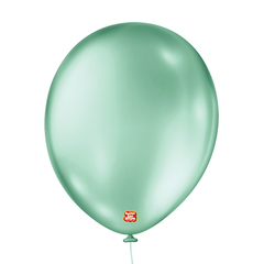 BALÕES SÃO ROQUE VERDE MENTA PEROLADO REDONDO 11 POLEGADAS PC 25 UNIDADES #110196325
