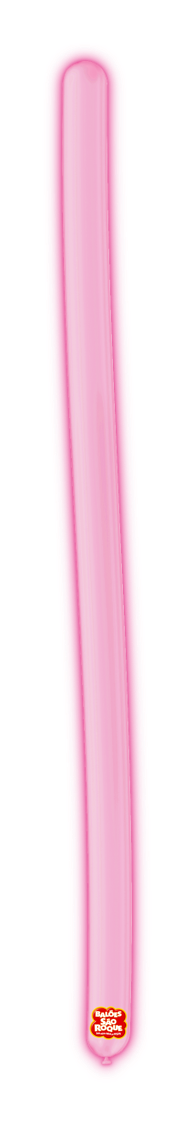 BALÕES SÃO ROQUE ROSA CANUDO NEON 260 PC 25 UNIDADES #158120725