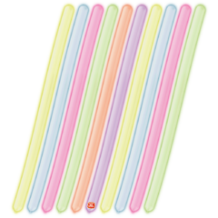 BALÕES SÃO ROQUE SORTIDO CANUDO NEON 260 PC 25 UNIDADES #158129625
